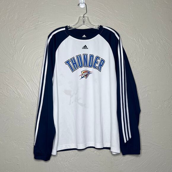 Adidas OKC Thunder Long Sleeve Shirt - Size XL - Picture 1 of 4